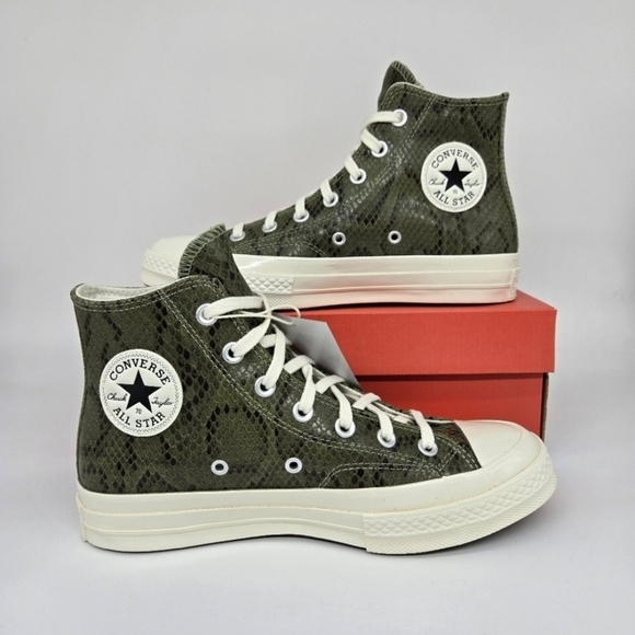 New Converse Chuck 70 Snakeskin Print Light Field Surplus Women's Shoes Size 8.5 - Picture 6 of 8